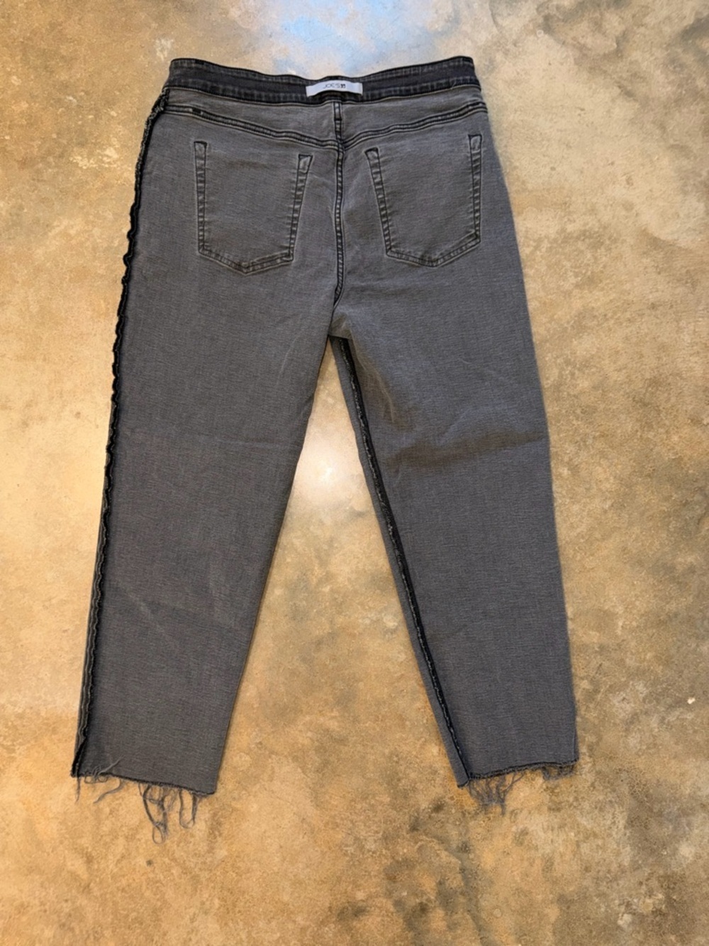 Joe’s Jeans Ginara High Rise Straight Leg Raw Hem Black Jeans Size 31 - Picture 8 of 10